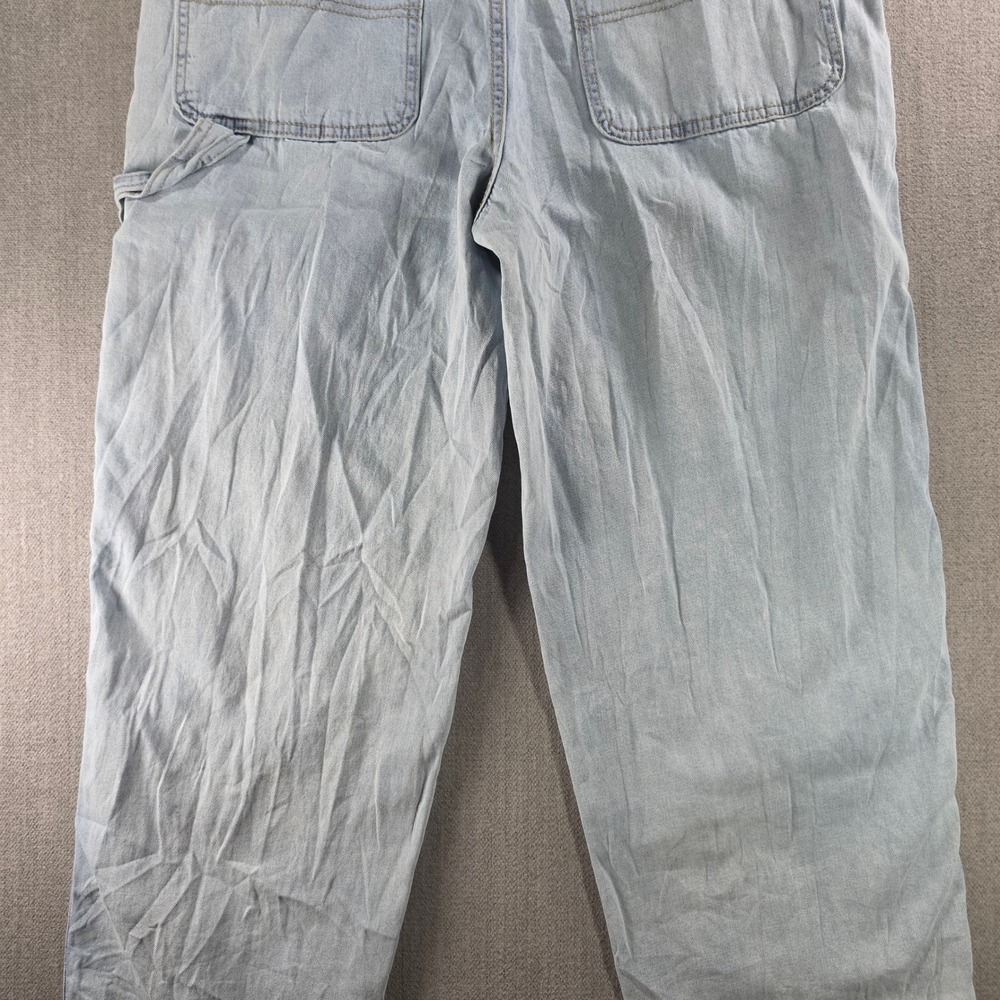 Wild Fable Denim Overalls Womens Small Light Blue Cargo‎ Utility Cotton - Picture 16 of 16